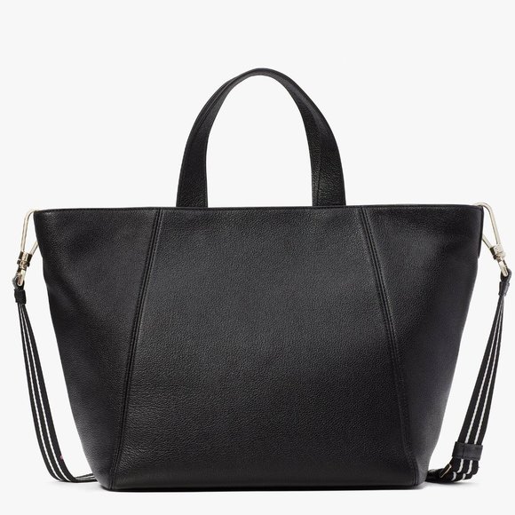 New Kate Spade Rosie Satchel Pebbled Leather Black - Picture 4 of 4